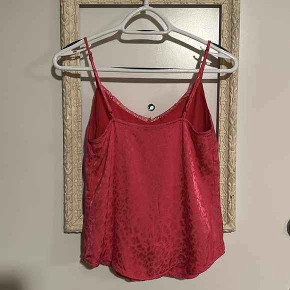 DYNAMITE | Pink Lace Animal Print Satin Camisole - Picture 8 of 12